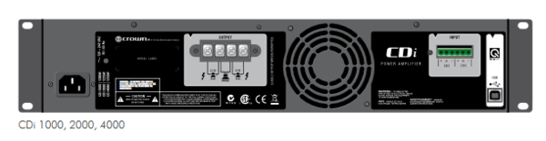 CDI1000 2CH POWER AMPLIFIER 275W @ 8OHM, 500W @ 4OHM, 700W @ 2OHM, 500W @ 70V PER CHANNEL